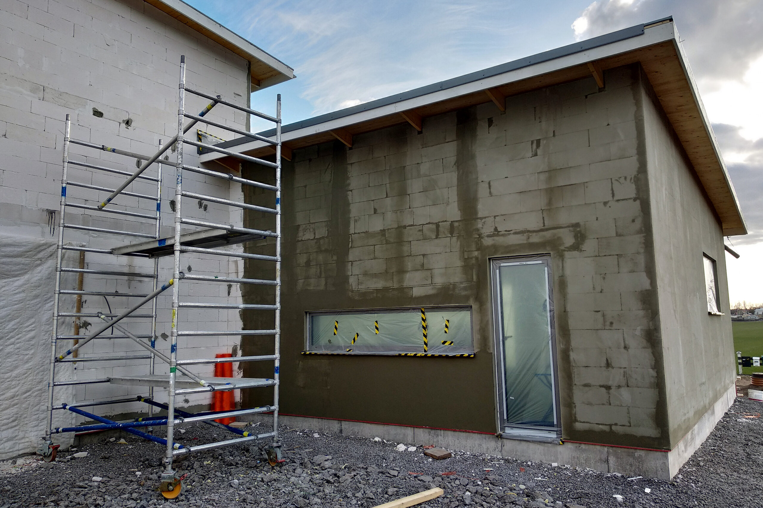 Concrete work in progress in New Jersey by Toro General Construction