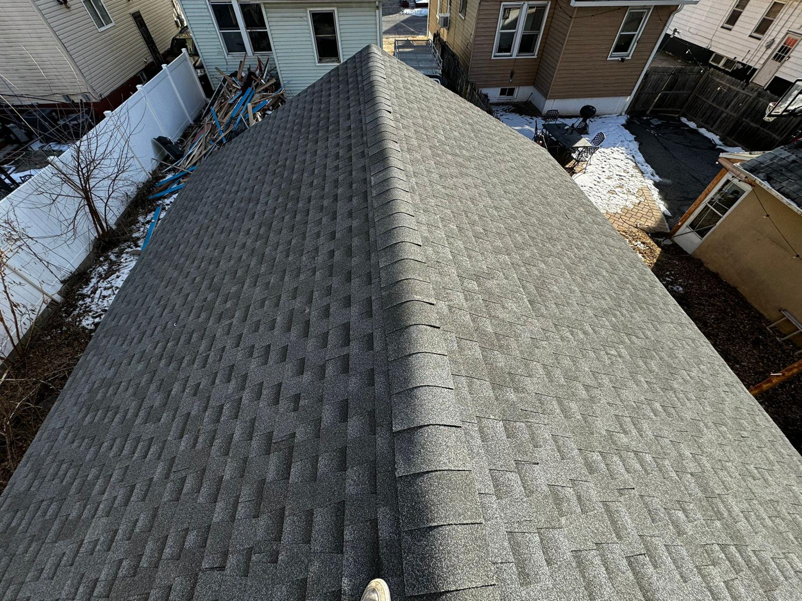 New shingle roof installed on a New Jersey home by Toro General Construction