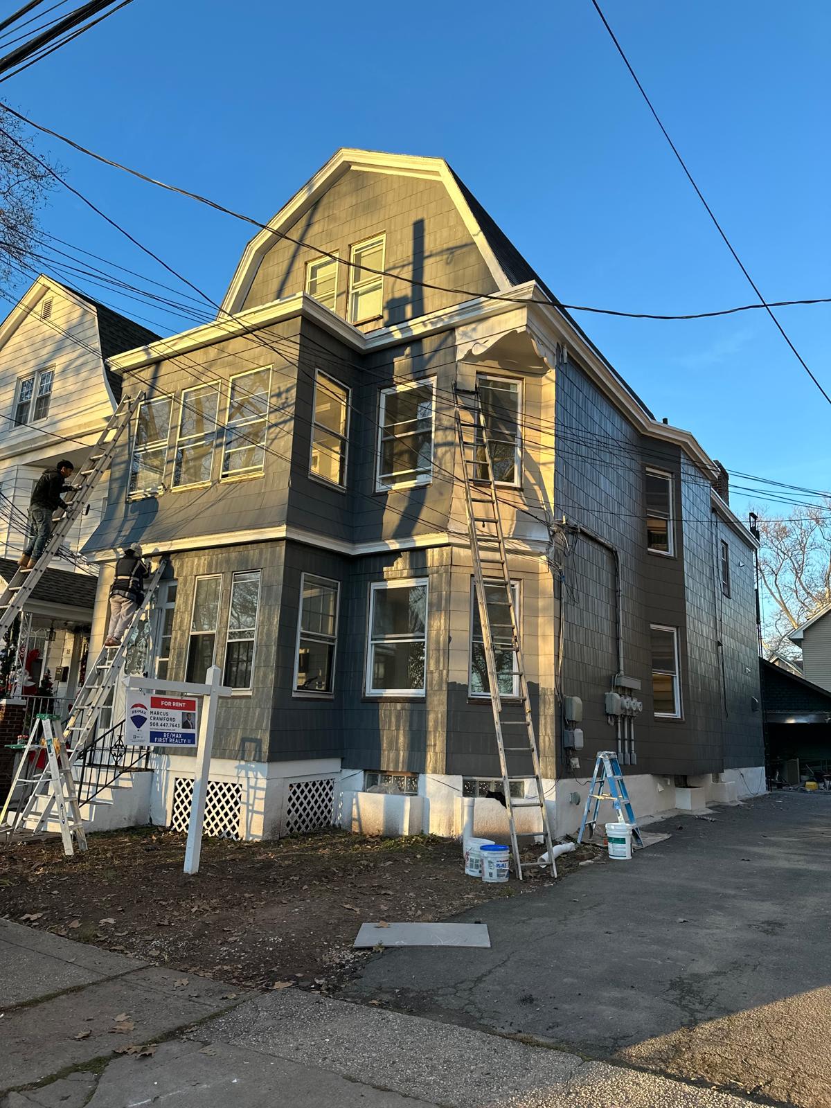 Exterior painting after project by Toro General Construction in New Jersey